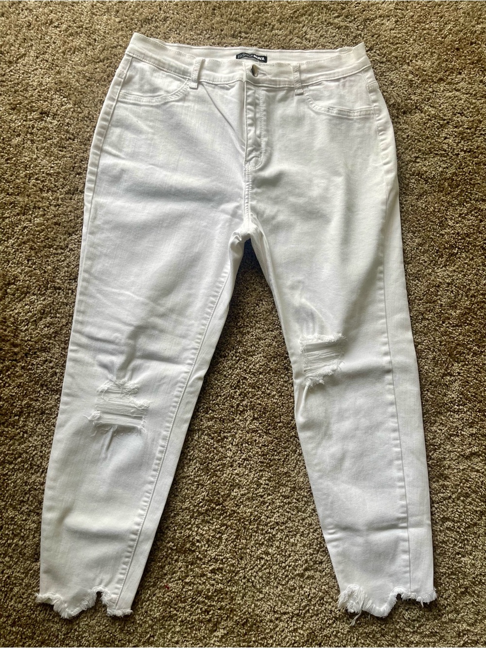 White Distressed Women’s Jeans